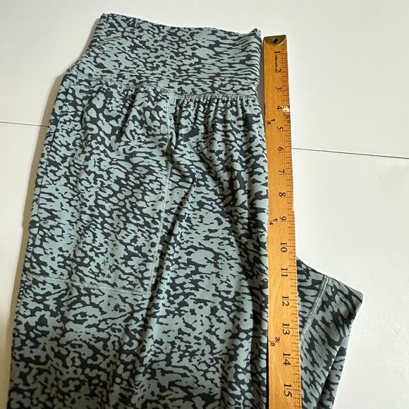 Athleta Pants Womens Extra Large Gray Salutation Jogger Ocelot Spot Print Yoga - Picture 12 of 15